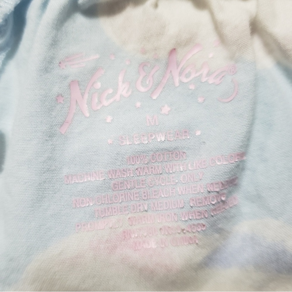 Nick & Nora Kids Pajama Set - Light Blue with Pink Flying Pigs - Picture 9 of 10